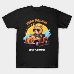 baby bear driving a car T-Shirt